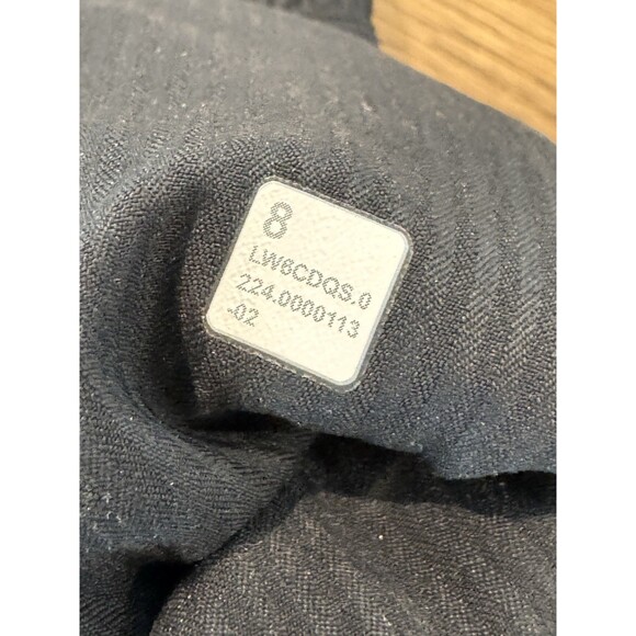 Lululemon Dance Studio Mid Rise Cropped Pant Women’s 8 Black Tie Waist Pockets - Picture 13 of 13